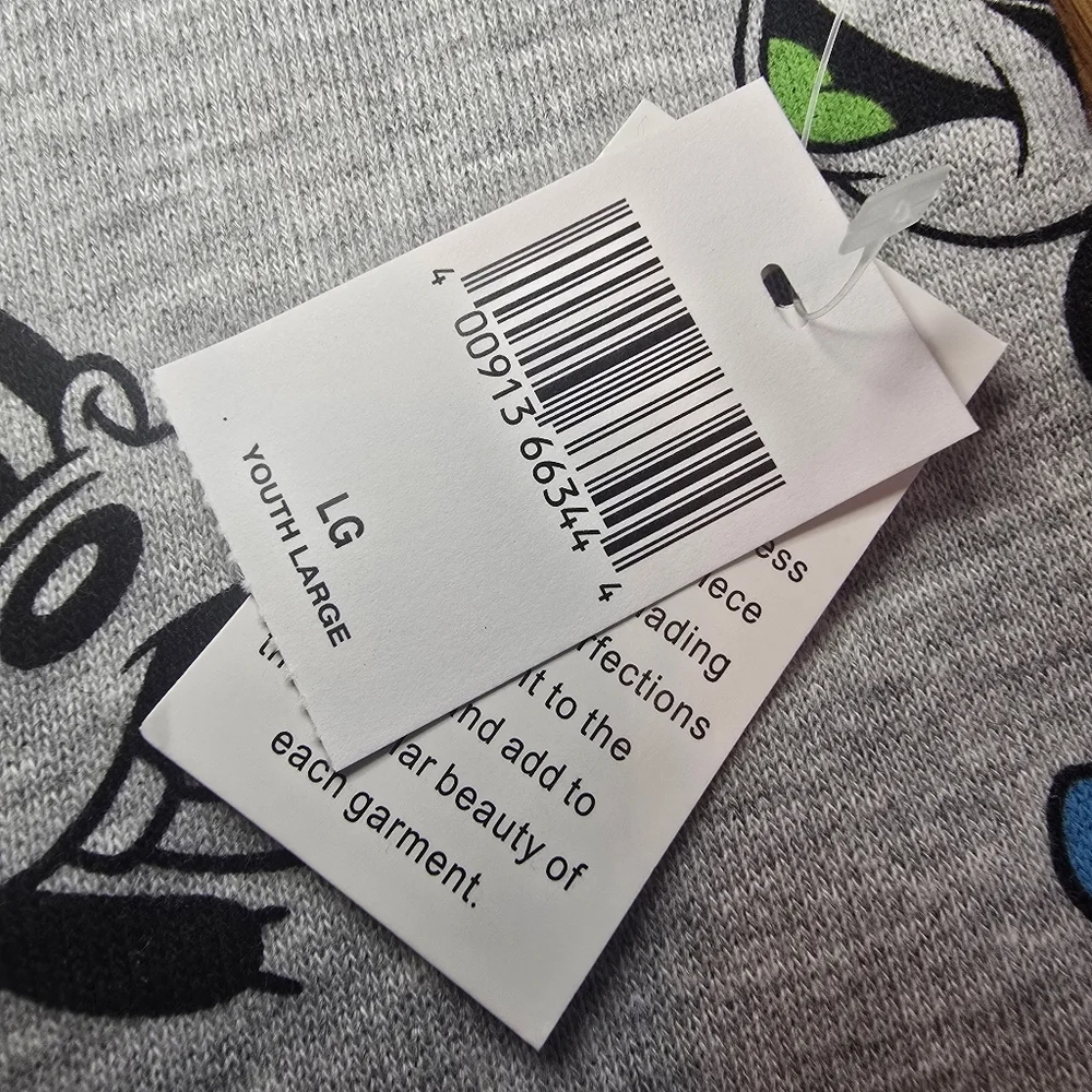 NWT Disney Parks Mickey Donald Pluto Goofy Size Youth Large Crewneck Sweater
